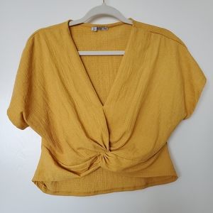 Zara Twisted Front Crop Top